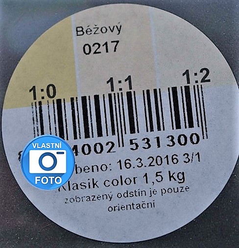 HET Klasik COLOR  0217 bežová 1,5kg