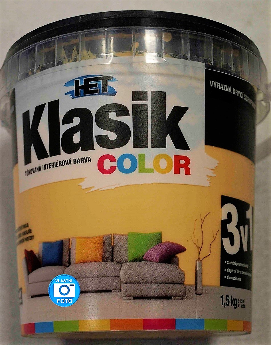 HET Klasik COLOR  0637 žluto oranžová 1,5kg