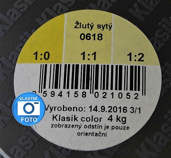 HET Klasik COLOR žlutá sytá