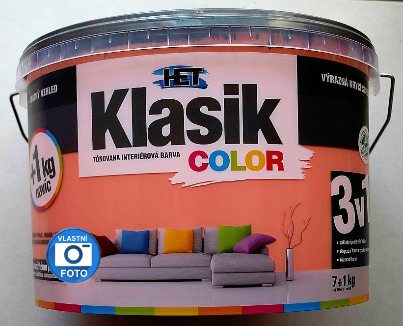 HET Klasik COLOR lososová 