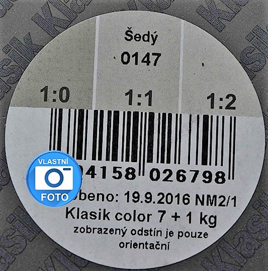 HET Klasik COLOR šedá