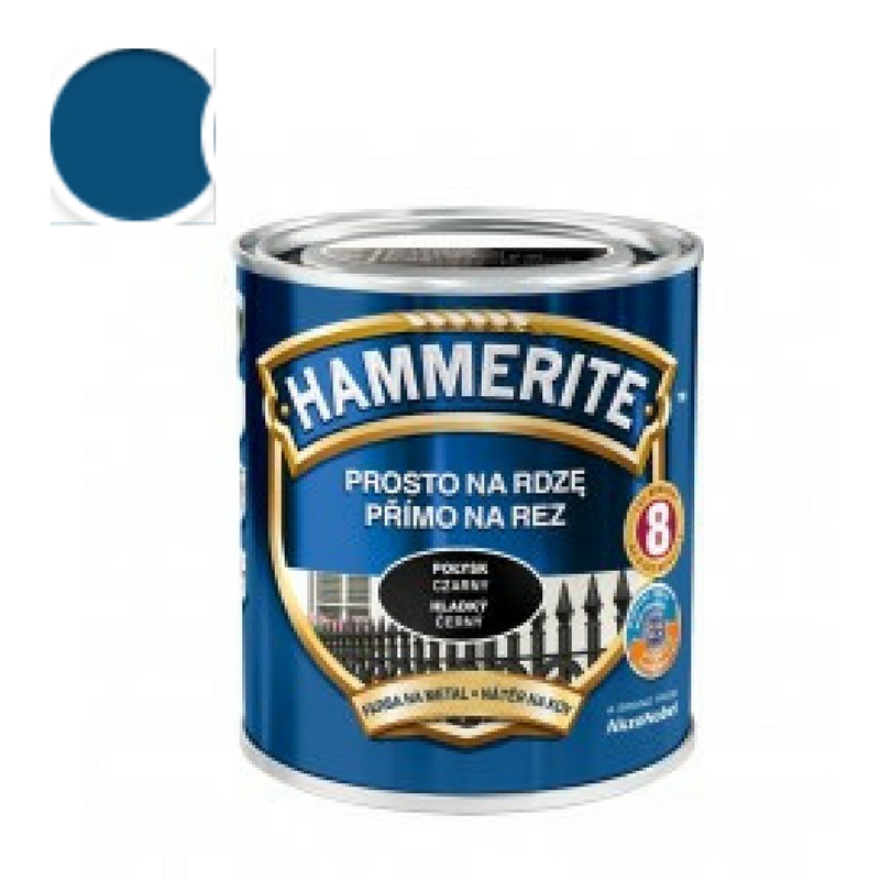 Hammerite přímo na rez 0,7l hladký - modrý