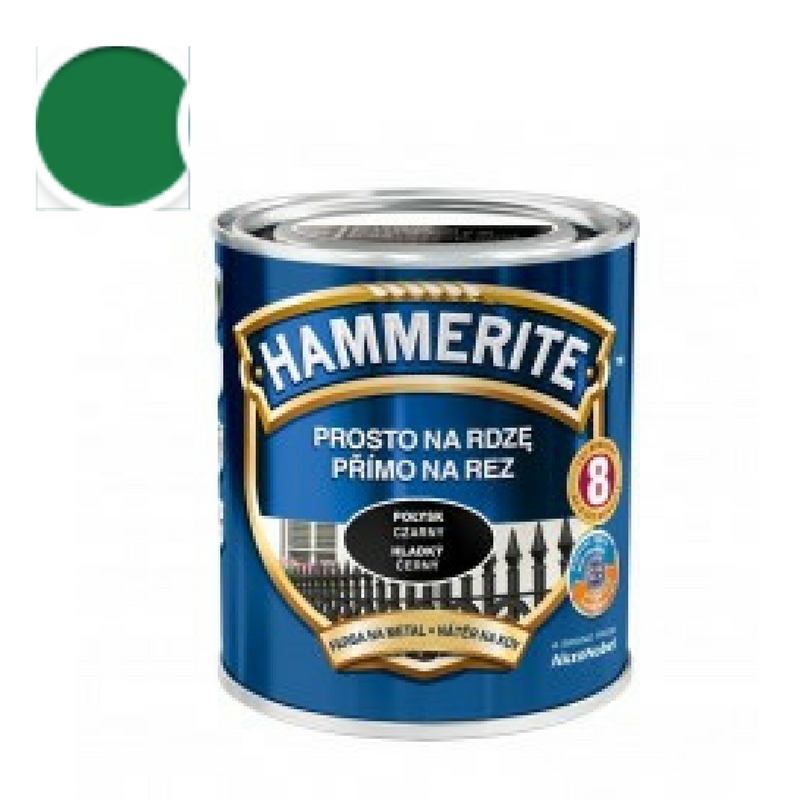 Hammerite přímo na rez 0,7l hladký - zelený