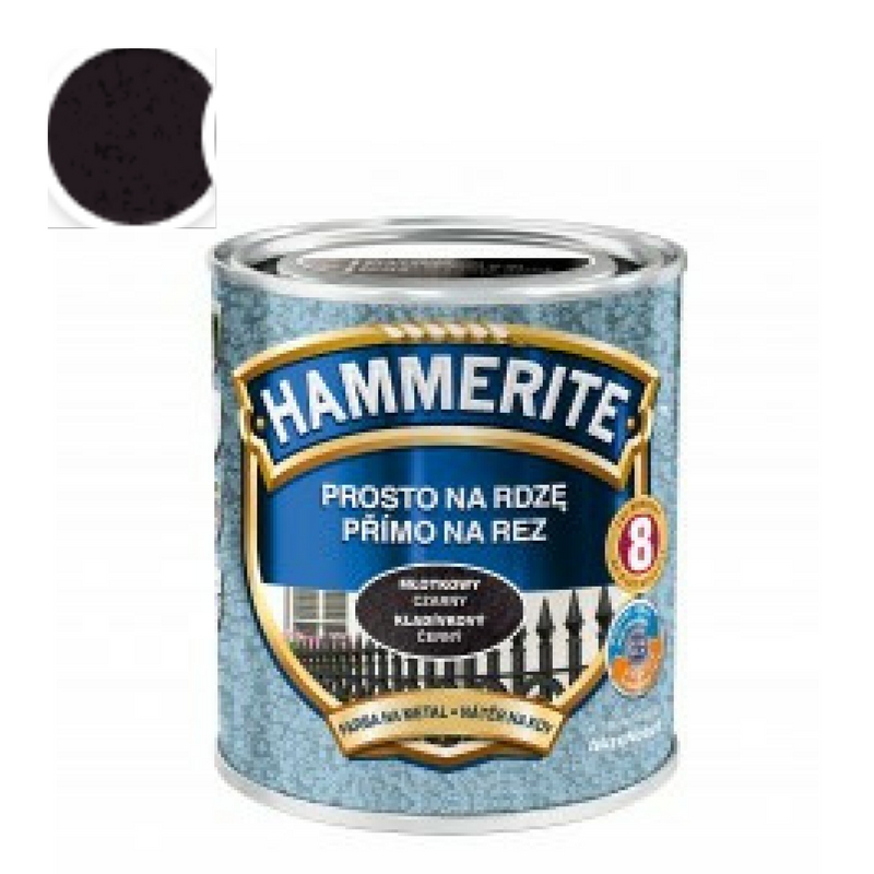 Hammerite přímo na rez 0,7l kladívkový - černý