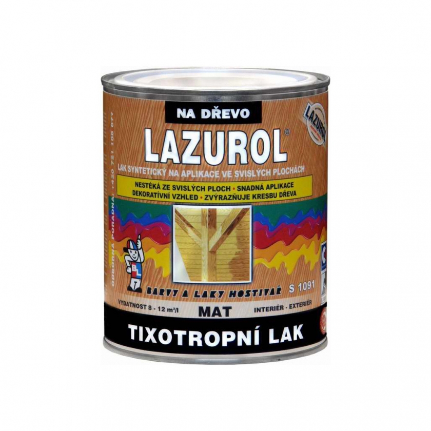 Lazurol tixotropní lak na dřevo mat 0,75l