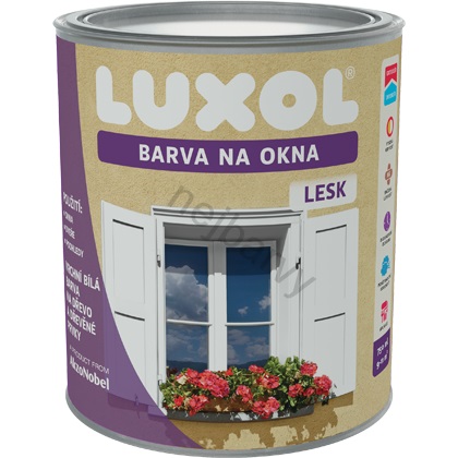 Akzo Nobel LUXOL Barva na okna bílá lesk 0,75 l