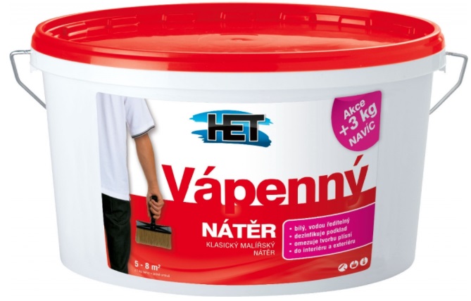 HET vápenný nátěr 6 kg - bílý