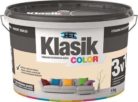 HET Klasik COLOR  0217 béžový 4 kg