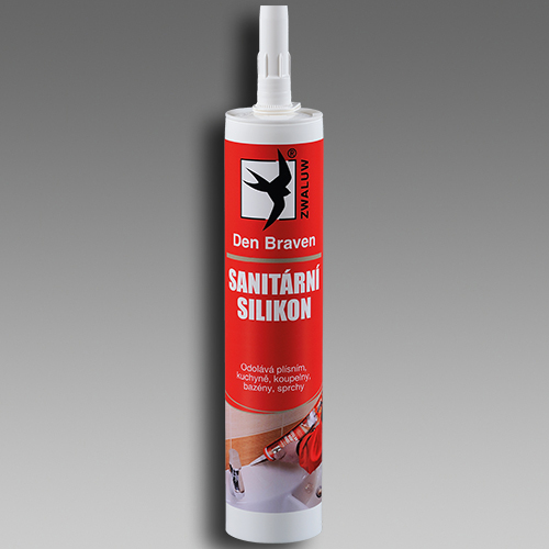 DEN BRAVEN sanitární silikon kartuš-bílá 310ml