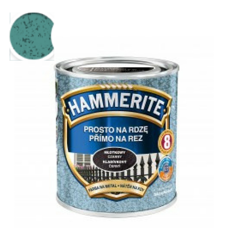 Hammerite přímo na rez 0,25l kladívkový - zelená