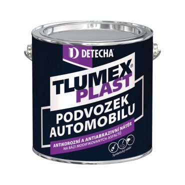 Tlumex Plast čierny 2kg univerzálna antikorózna farba na auto