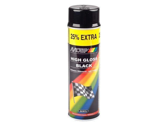 Motip akrylátový sprej čierny lesk 500ml