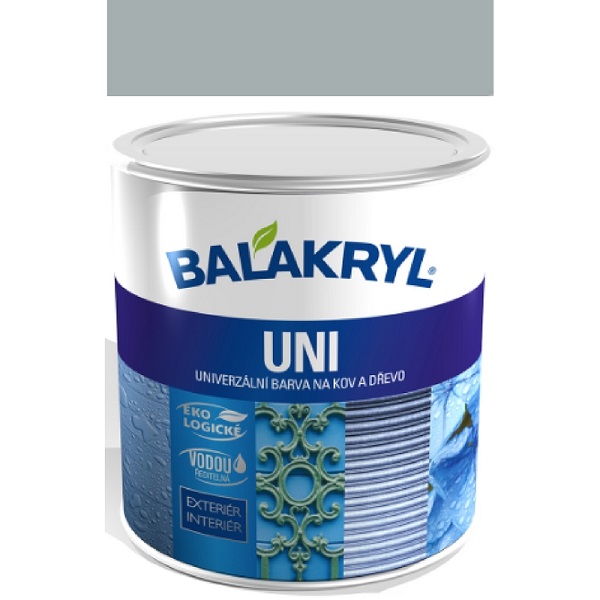 Balakryl UNI Mat 0101 pastelově šedý 0,7 kg