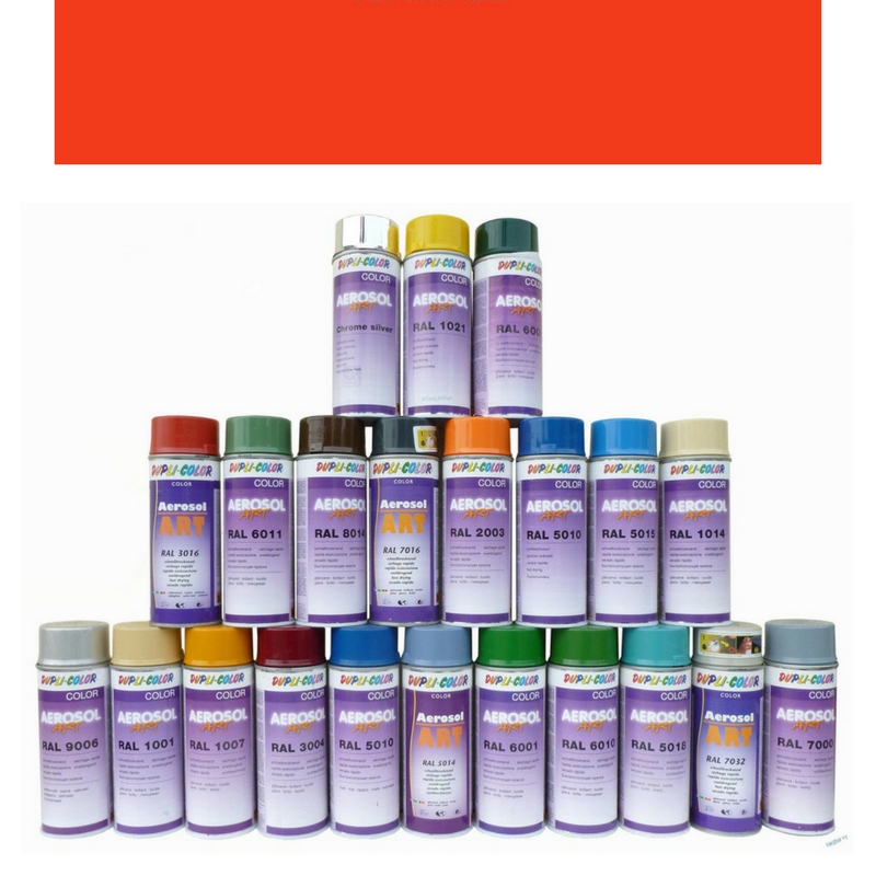 Dupli-Color aerosol ART lesklá RAL 2004 červeň oranžová 400ml